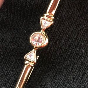 ELEGANT VINTAGE PIN BROOCH CRYSTALS IN GOLD PLATED